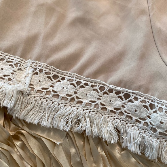 Nude Neutral Tassel Boutique Shorts - Picture 3 of 8